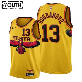 Maillot NBA Atlanta Hawks Bogdan Bogdanovic 13 Nike 2021-22 City Edition Throwback 90s Swingman - Enfant